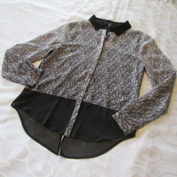 Sanctuary Tops - SANCTUARY SHEER TUNIC BLOUSE